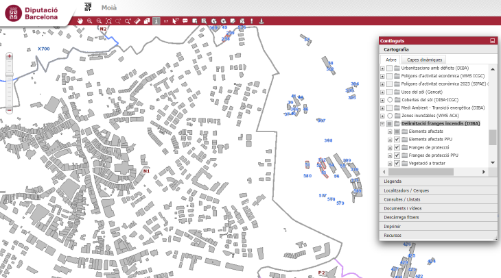 Estem treballant en el projecte de delimitació de franges d’incendis forestals amb els ajuntaments <a href="/ajcercs/">Ajuntament de Cercs</a>, <a href="/AjJorba/">Ajuntament de Jorba</a>, <a href="/AjMoia/">Ajuntament de Moià</a>, <a href="/OlivellaAj/">Ajuntament d'Olivella</a> i @AjPalleja #SitmunDiba #som311 #ODSDiba <a href="/agriculturacat/">Agricultura</a>
