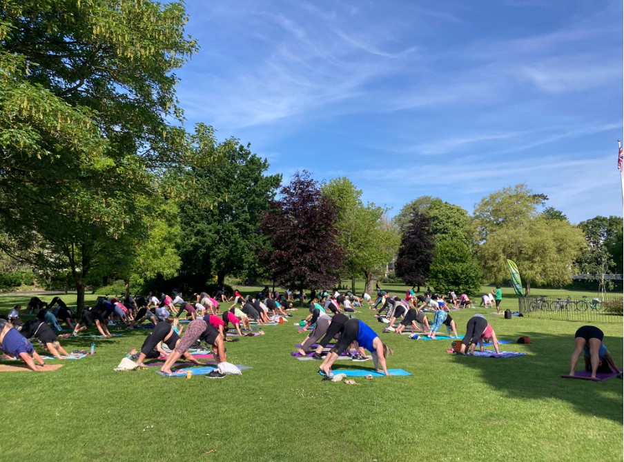 Park Yoga Barnstaple is BACK for 2024!

The season kicks off on Sunday 5th May, 9.30am - 10.30am and will run every Sunday morning until September 15th in beautiful Rock Park.

No need to book, just turn up by the flagpole near the play area.