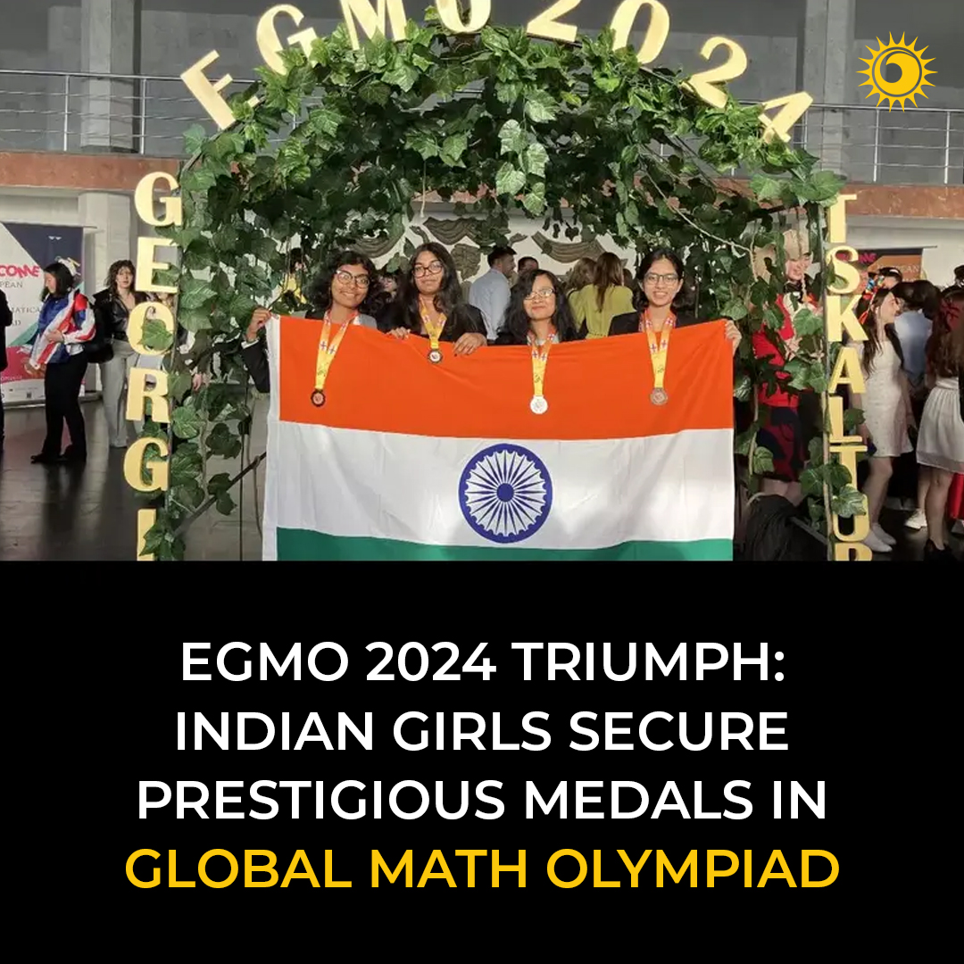 'Indian girls triumph at EGMO 2024, securing prestigious medals! 🌟🏆 Celebrating intellect and determination.'

Read more👉 thebrighterworld.com/detail/EGMO-20…

#EGMO2024 #MathOlympiad #WomenInSTEM #IndianPride #GirlPower #Mathematics #FutureLeaders #India #explore #thebrighterworld