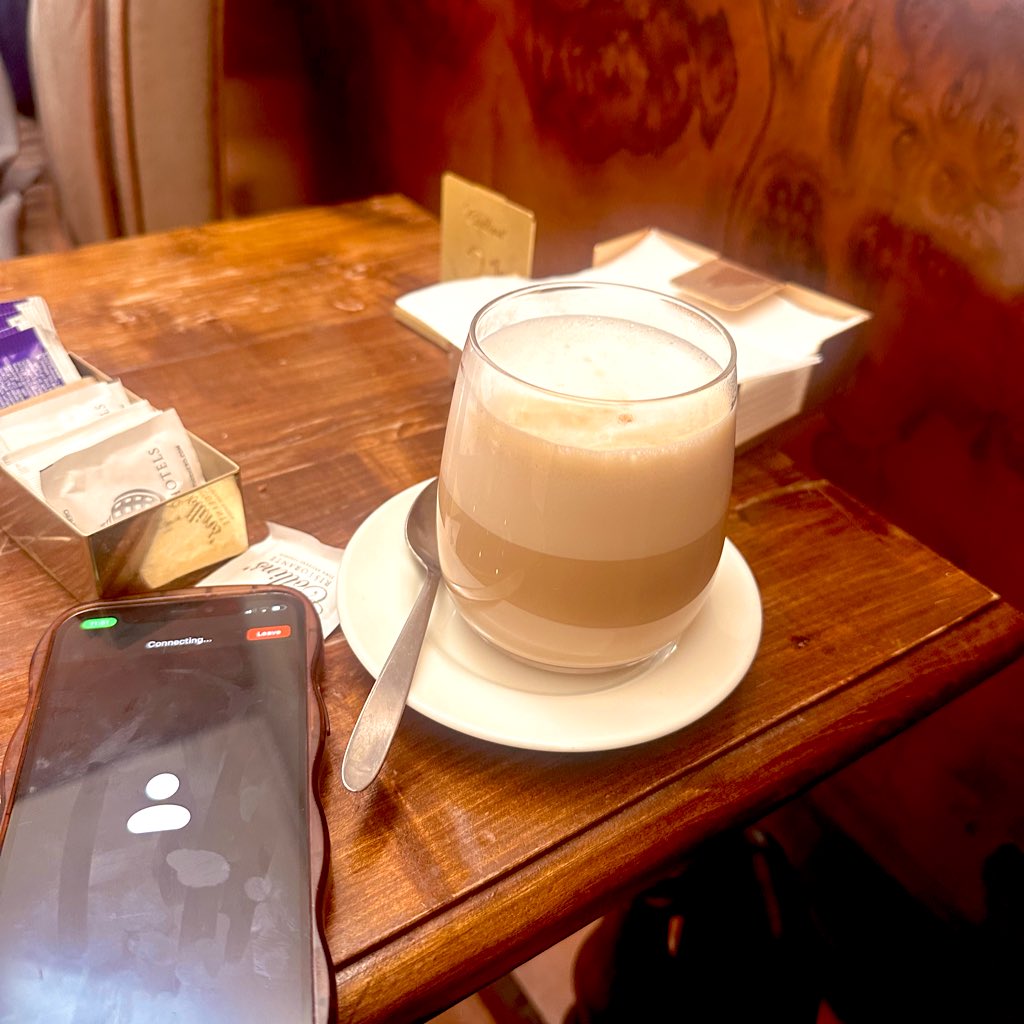Day 2 of #IJF24 starts with a yummy latte (Italian-style of course) ☕️ and a zoom call in between sessions! 🏃🏾‍♀️