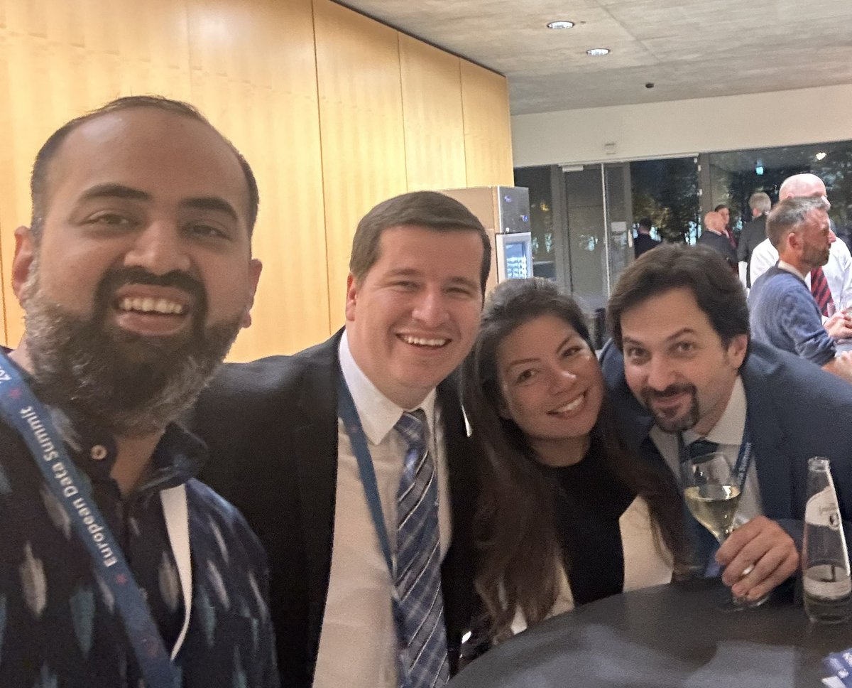 What a treat to have been at the #eudatasummit with these amazing folks <a href="/gggodhwani/">Gaurav Godhwani</a> <a href="/davidzb06/">David Zamora</a> <a href="/PKuzev/">Kuzev</a> <a href="/KASonline/">Adenauer-Stiftung</a>