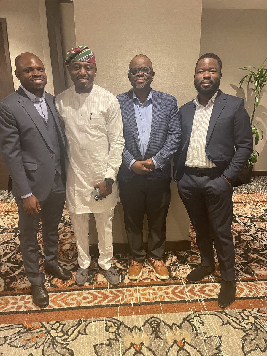 Excited to finally meet Prof. @bisi_akins and Prof. Okafor thanks to @SuleJacobs at the @afronomicslaw African Sovereign Debt Network event last night in Washington D.C.