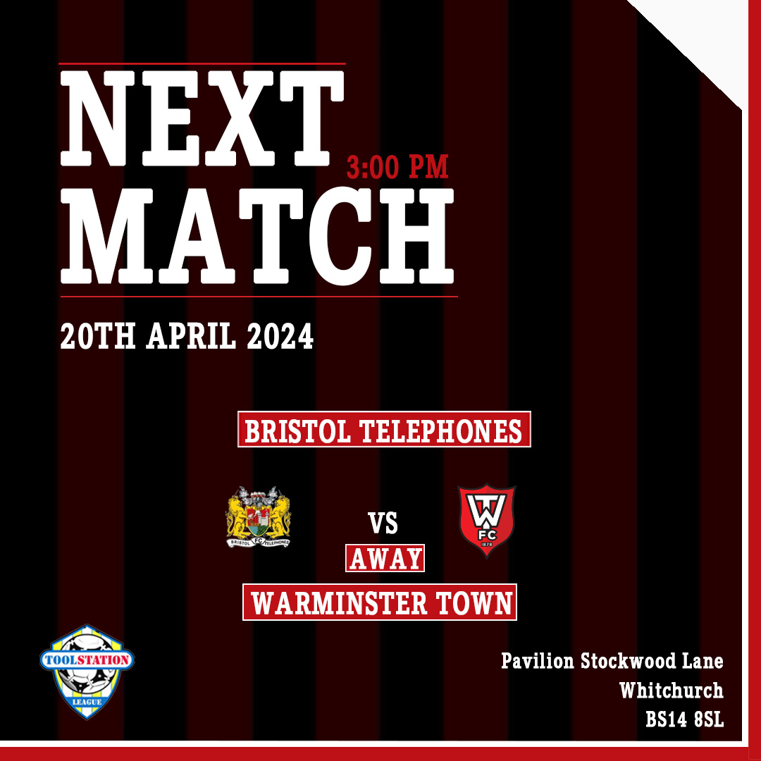Next Match: Bristol Telephones vs Warminster Town #warminster #football #soccer #nonleaguefootball #nonleague @tswesternleague