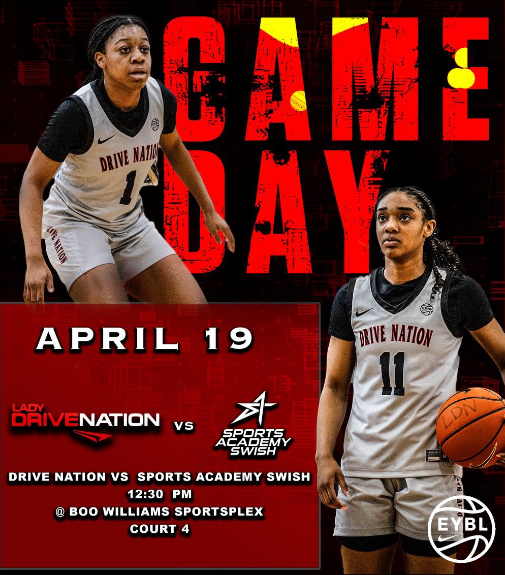 🚨It’s GAME DAY in Hampton🚨 Catch us in action this afternoon against Sports Academy Swish | BOO Williams EYBL Session 1 - 🗓️ April 19 ⌚️ 12:30pm 📍Hampton, VA 🏟️ Boo Williams Sports Complex - #NationBusiness #Nikegirlseybl #Road2CHI #nikebasketball #gameday