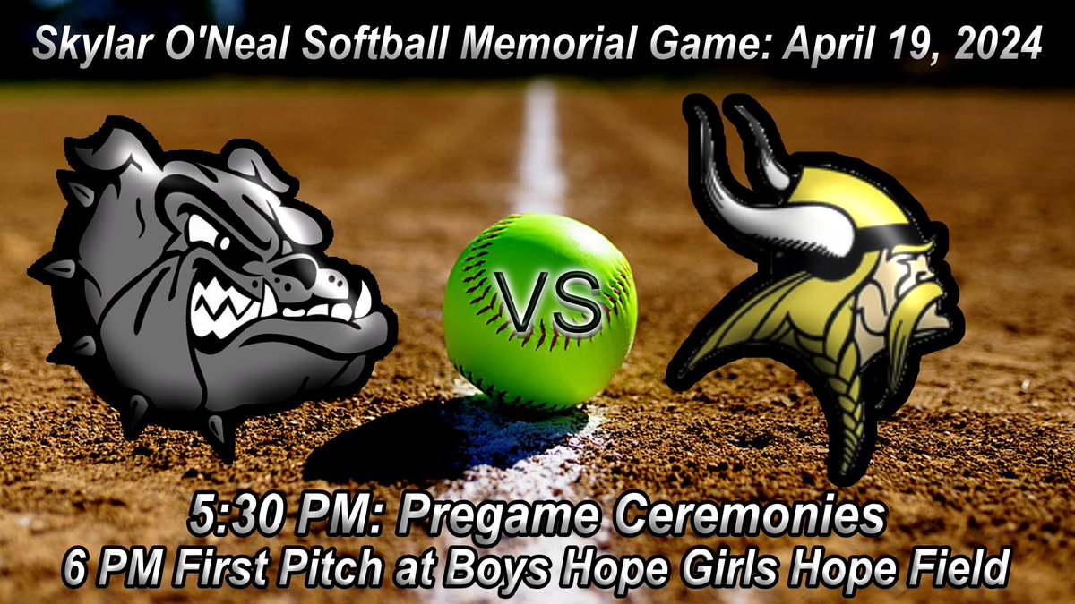 Skylar O Neil Memorial Softball Game: Garfield Heights (2-4) hosts Akron North (0-6) for the Bulldogs’ home opener on a special night Pregame ceremonies: 5:30 PM First pitch at Boys Hope Girls Hope Field is at 6PM with Nathan Smee on the call 📺: youtube.com/live/0lFlHftQw…