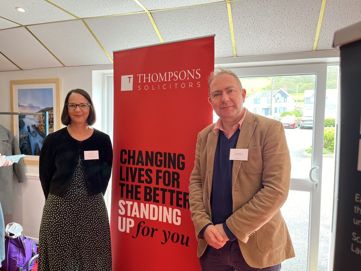 If you are at the @TUCSouthWest conference in Croyde Bay today, come over to the @ThompsonsLaw stall to say hello to me and @LisaGunner1975
