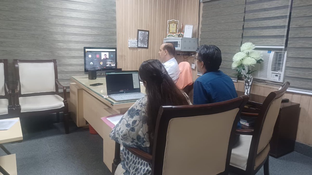 Virtual meeting reg SNC Surveys under NTEP by DHS Jmmu Dr. Rakesh Magotra along with Nodal Officer NTEP NHM with Dr. Satish Manjhi WHO Consultant Punjab, Dr.Praveen WHO Consultant, APO NTEP Jmmu& others held on 19.4.24. @OfficeOfLGJandK @SyedAbidShah @DrRakesh183