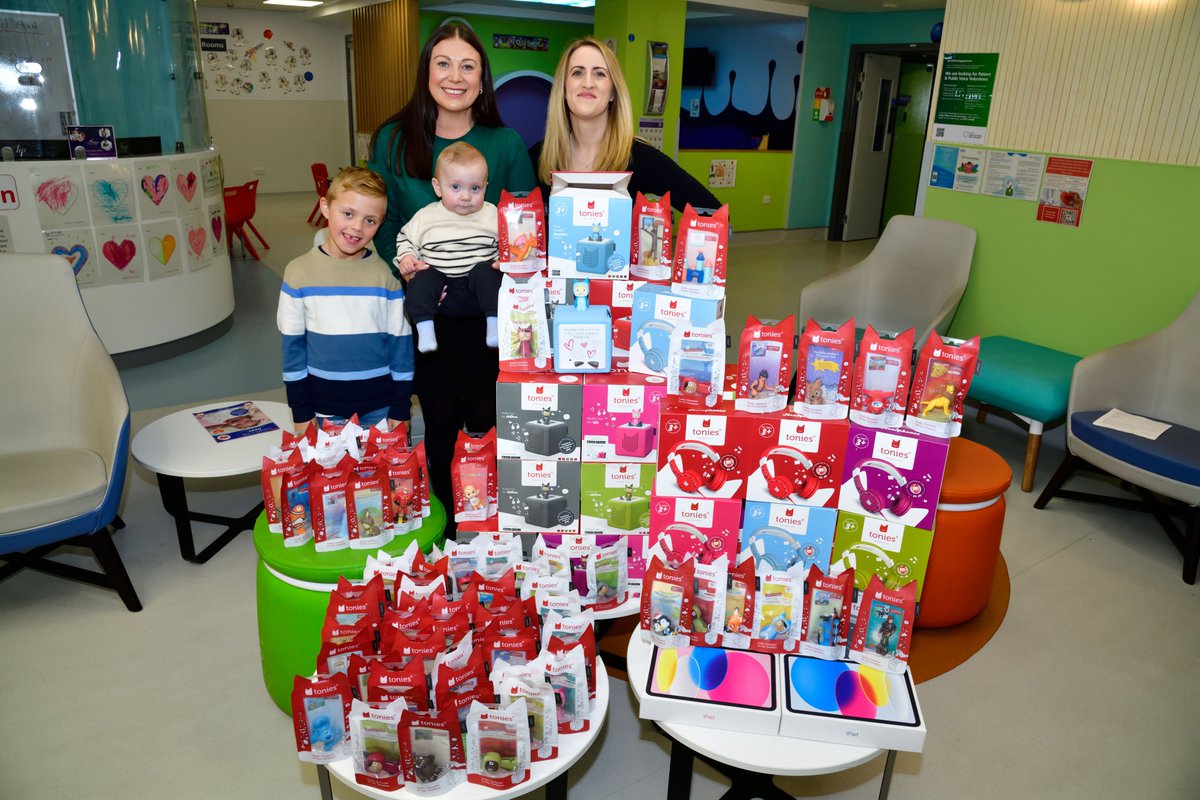 The Fisher family are showing their appreciation with generous gifts and fundraisers after baby Remy received successful treatment for a heart condition. Mum, Jessica Fisher, and baby Remy stopped by Ward 1 and CPICU with iPads and talking storybooks for the patients at LRI.💙
