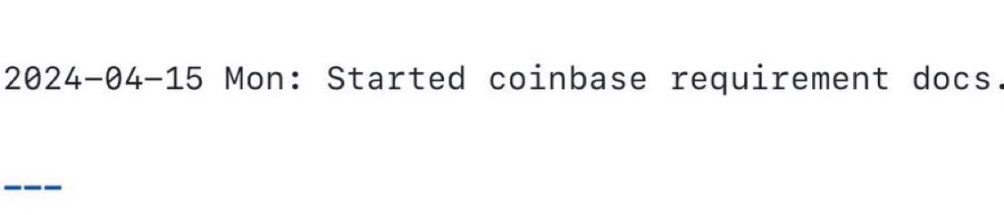 🚨 <a href="/harmonyprotocol/">Harmony 💙</a> X Coinbase 🤝 

The most bullish update:

✅ Started coinbase requirement docs

Getting ready for $ONE abundance