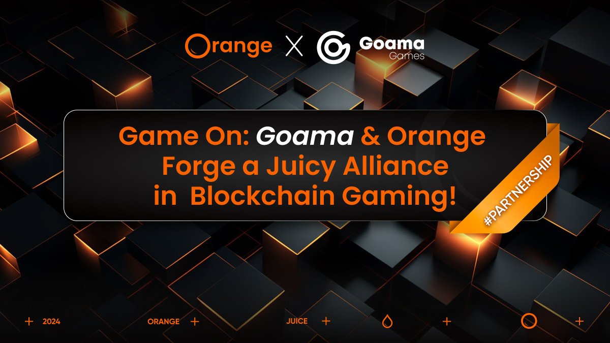 orange_web3's tweet photo. ๐ข Juicy news, folks! ๐
#Goama and #Orange are teaming up on a strategic #collaboration to process millions of game records on the Orange #Layer1 #blockchain Testnet.
This is the start of a strategic collaboration focused on squeezing huge potential from both powerhouses ๐๐ฅ