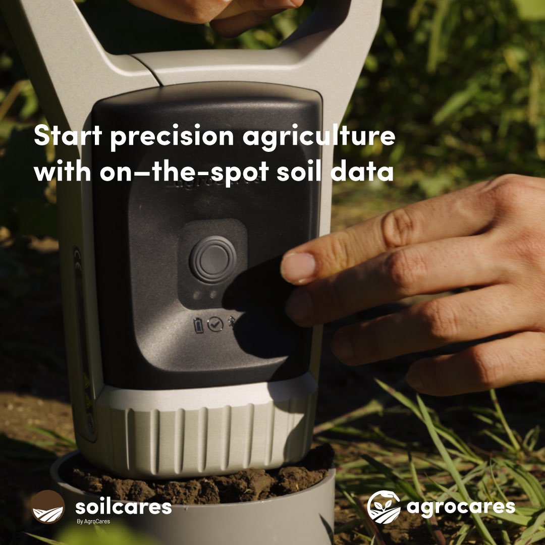 🏁 Start precision agriculture with soil data!

#agrocares #nutrientintelligence
#smartfarming #smartagriculture #precisionagriculture #agrocaresscanner