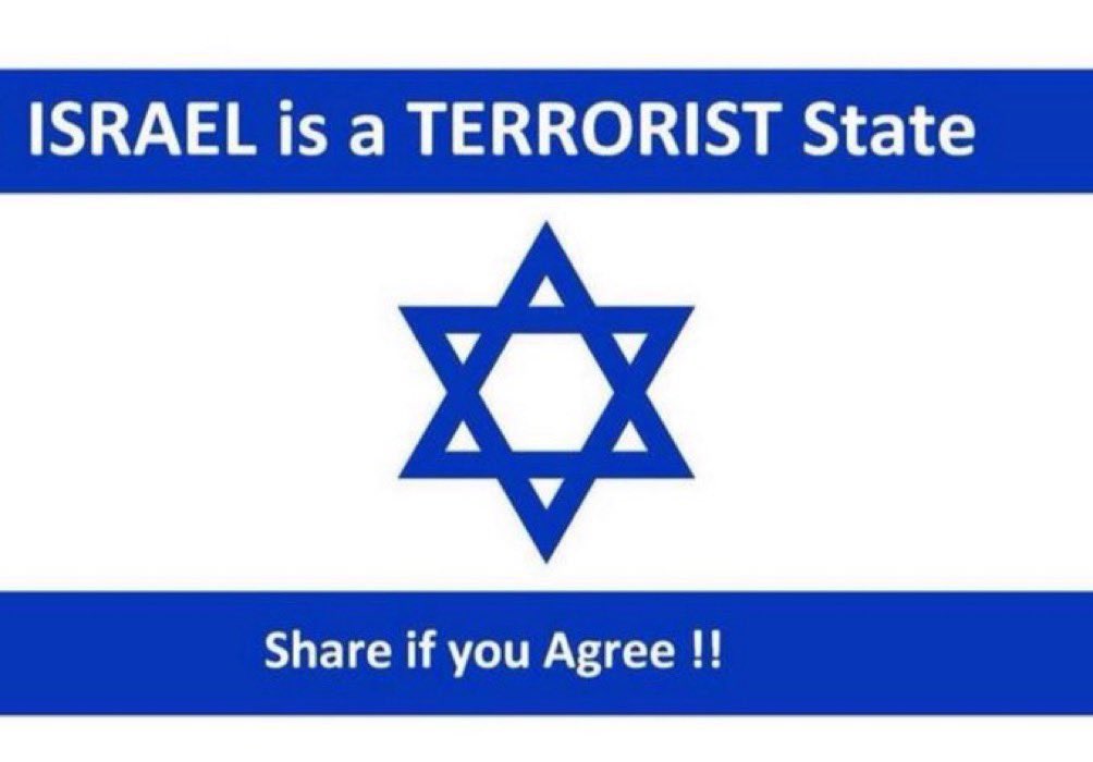 . Just for your information… . #IsraeliTerrorists