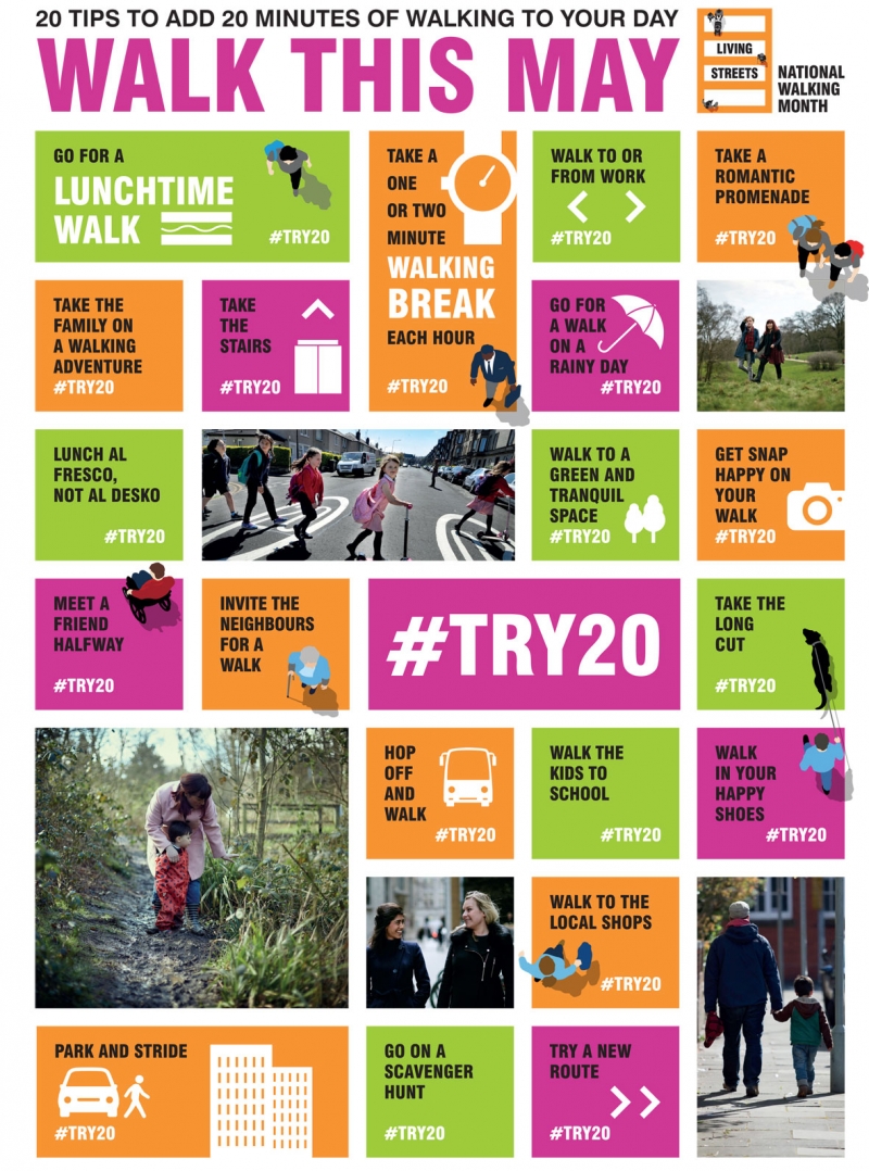 Walk this May! 20 challenges to try during National Walking Month!