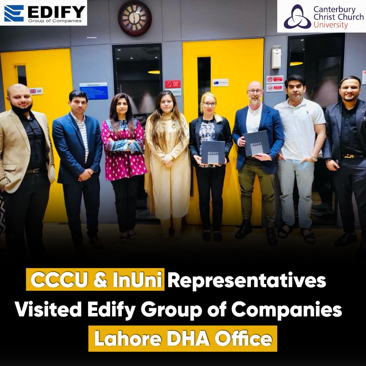 CCCU & InUni Representatives Visited Edify Group of Companies Lahore DHA Office.
.
#inuni #cccu #cccuuk #ukstudyvisa #uk #ukvisa #ukeducation #studyuk #ukuniversities #london #internationalstudentsinuk #ukscholarships #studyvisa #abroad #studyoverseas #edify #edifygroup