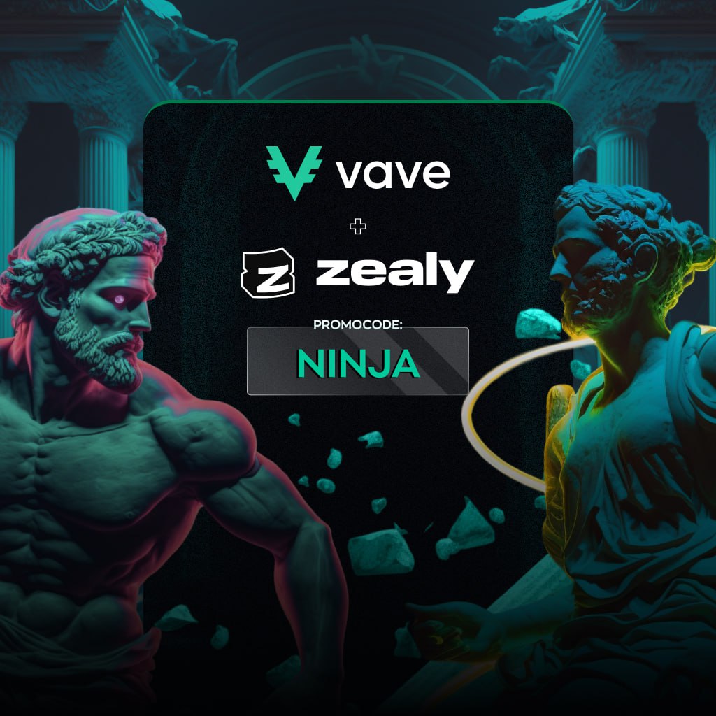 Explore Season 9 of #VaveCommunity on Zealy.io (zealy.io/cw/vave/questb…). Participate in monthly quests until April 30th for a chance to win prizes. Use promo code NINJA. Dive into exclusive gaming on Vave. Follow @official_vave for updates. 🚀🎮