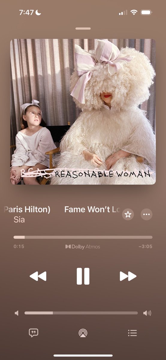 #FameWontLoveYou with @ParisHilton & @Sia out now! So so proud of you sis!! This song is so beautiful and touching! Cannot wait for more music this year!! 💖✨💫 #Sliving #Resilience