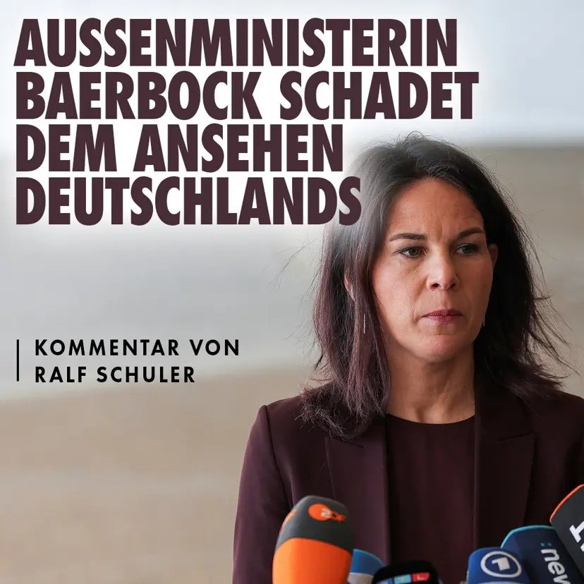 Dieses verwirrte Mädchen ohne jegliche Ausbildung ist eine Schande für Deutschland!
Alle vernünftigen Nachkriegsdeutschen sollten sich für diese inkompetente Hochstaplerin nur SCHÄMEN!

#GruenerMist #GruenenSekte #GrueneRausausdenParlamenten #Baerbock #BaerbockRuecktritt