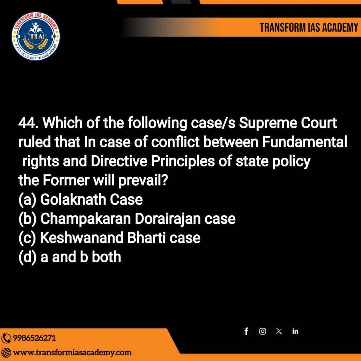 PPQ - 'Prelims Practice Questions' Ncert's
Comment your answers below 👇
.
.
#upsc #ias #ssc #currentaffairs #ips #gk #rrb #ifs  #UPSC #ias #ips #upsc2023 #upsc2024 #upscprelims #upscpreparation #upscexam #upscquestions #upscsyllabus #UPSC #UPSCPrelims2024 #transformiasacademy