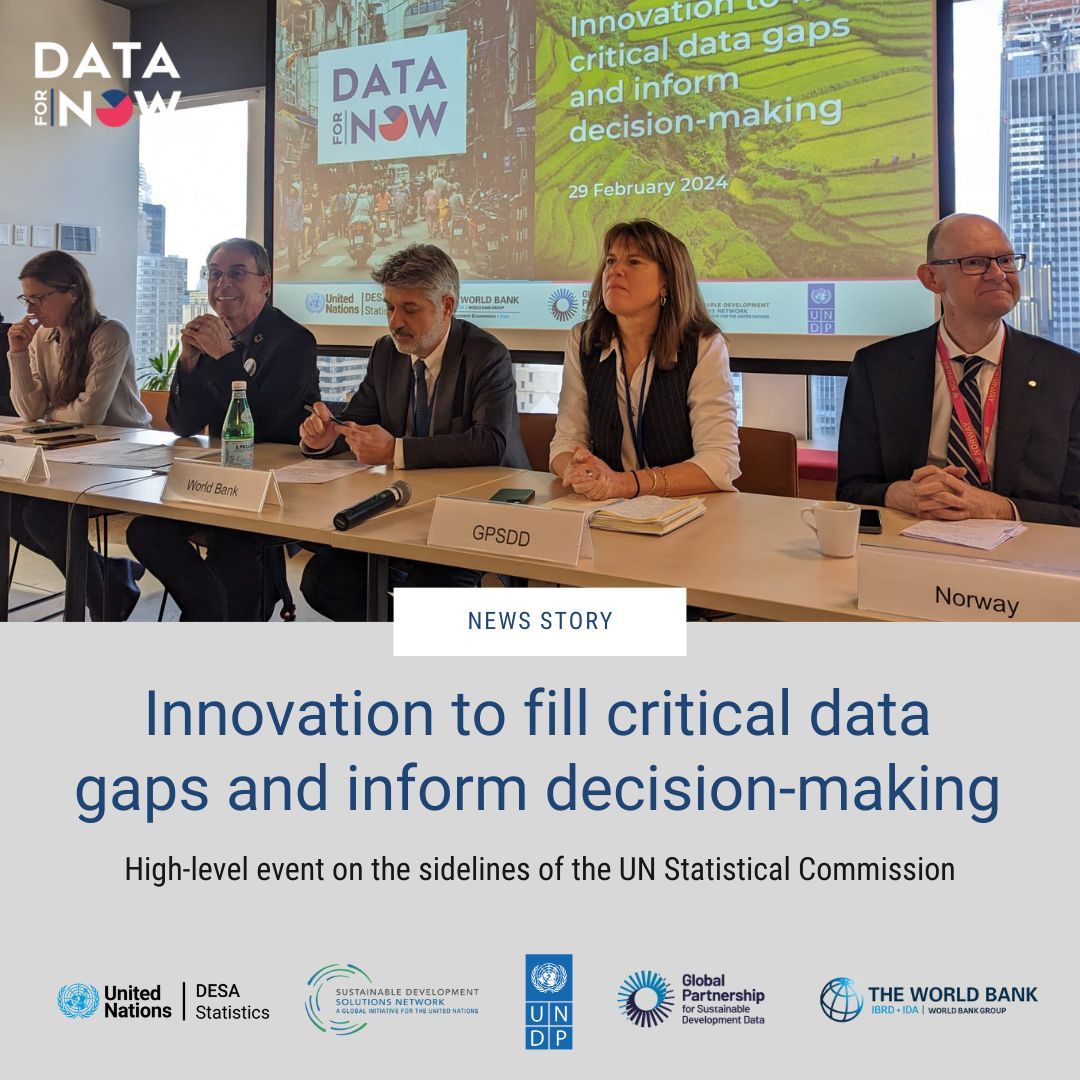 Together, we are harnessing the #PowerOfData for a better future. 🌐 #Data4Now partners met in New York on sidelines of the #UN55SC and discussed the positive impact of data innovation and collaboration: buff.ly/4aUGc94