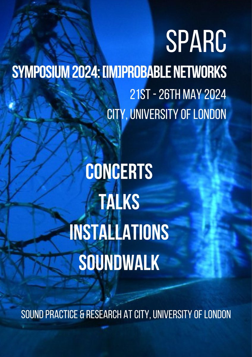 Very excited to announce the dates for SPARC's upcoming symposium, focusing on the networks that underpin our world. For more information and to register for the symposium events, follow the link below! city.ac.uk/news-and-event…