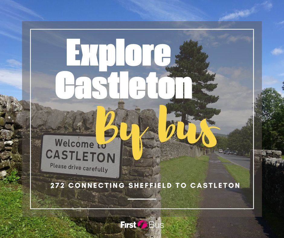 Sheffield > Castleton by bus! Hop on board our 272 service and explore quaint local shops, long walks, caves and delicious pub grub this weekend. #Travelbybus