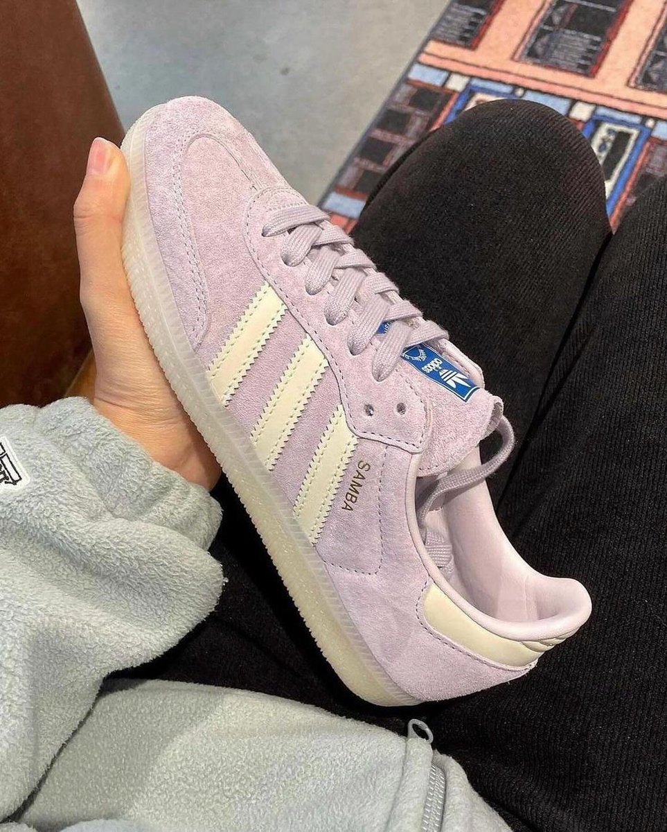 adidas OG 23.5 Silver Dawn 靴 SAMBA purple