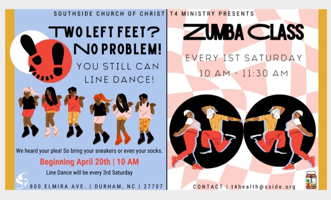 Every 3rd Saturday, starting 20APR2024 at 10 am, a beginner's line dance class will be held at the William A. Stephens building located behind Southside Church of Christ. Fee: donations.