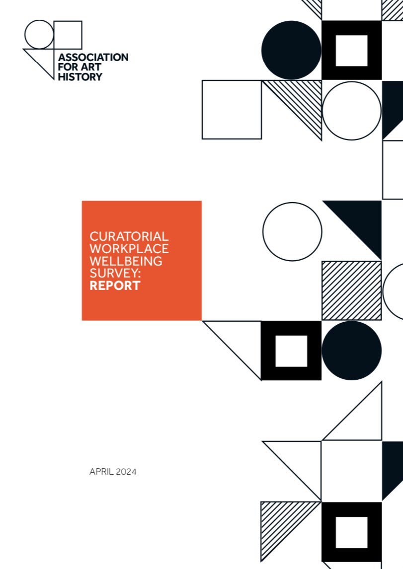 We have just published our CURATORIAL WORKPLACE WELLBEING SURVEY REPORT! forarthistory.org.uk/about/who-we-a… In response to suggestions from constituents in the curatorial community, we launched a national survey about the workplace wellbeing of art curators in late 2023.