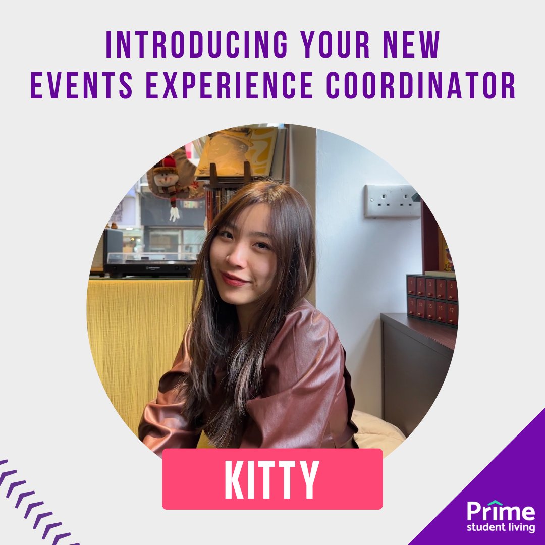 We're delighted to welcome Kitty as your new events experience coordinator at Trinity View. With her extensive experience in events, Kitty is well-equipped to make our events even more amazing!

#primestudentliving #studentaccommodation #studentaccommodationuk #coventry