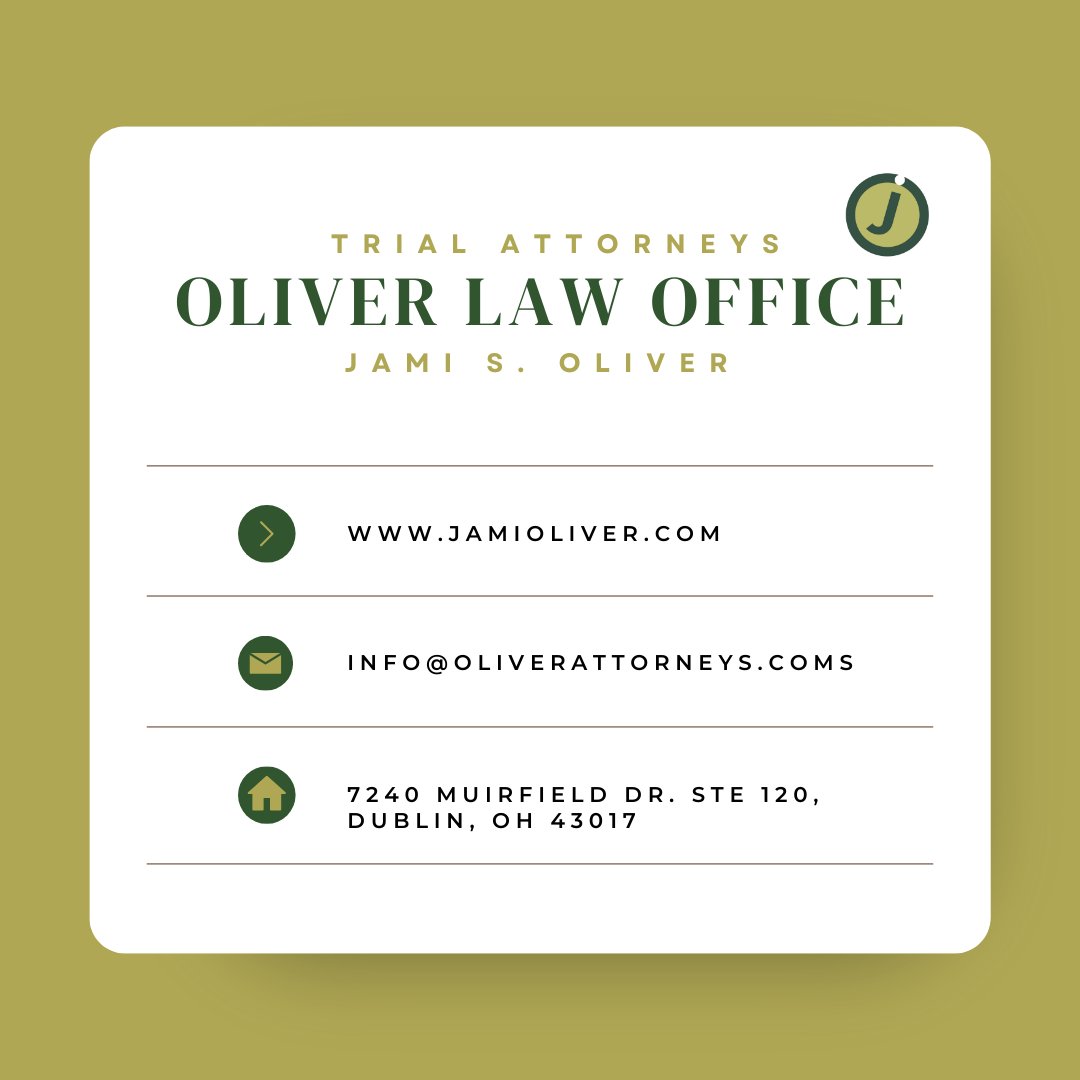 Contact us today!

#oliverlawoffice #columbuslawyer #dublinlawyers #womenownedbusiness #trialattorneys #personalinjury #defectiveproducts #employmentlawyer