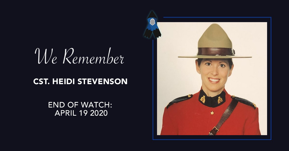 As Canadians grieve with Nova Scotians on this the fourth anniversary of the mass shooting, we extend our thoughts to the families of the 22 victims, including fallen RCMP Constable Heidi Stevenson. Constable Stevenson was killed trying to stop the gunman. We remember. 🙏