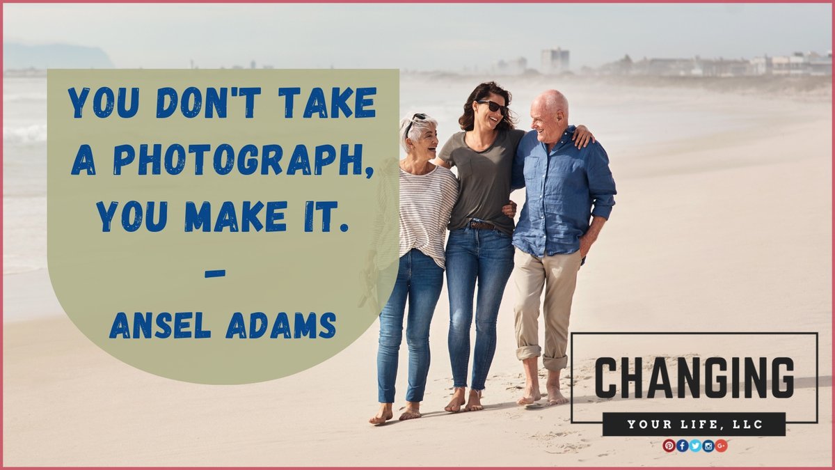 You don't take a photograph, you make it. - Ansel Adams #CYLLLC #Kreps #ChangingYourLifeLLC #LifeCoach #LawyerCoach #positivity #positivethoughts #life #attitudeofgratitude #embracelife #happythoughts