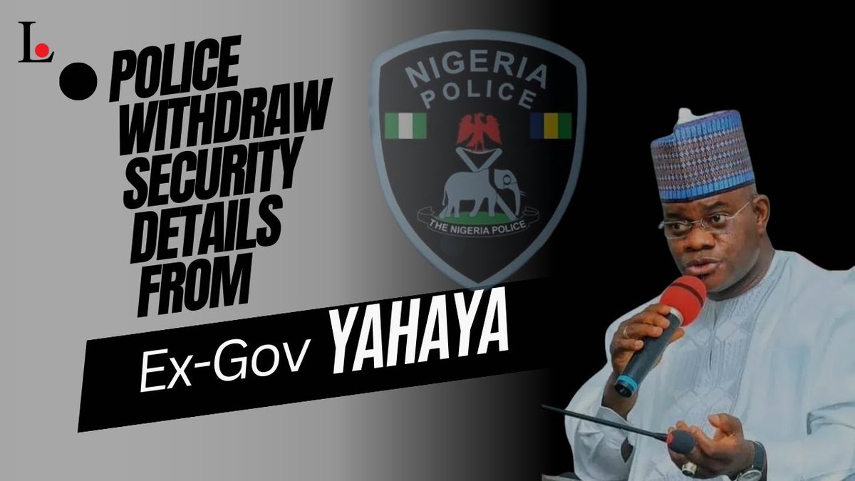Police Withdraw Security Details From Ex-Gov Yahaya youtube.com/watch?v=XzLeNr…