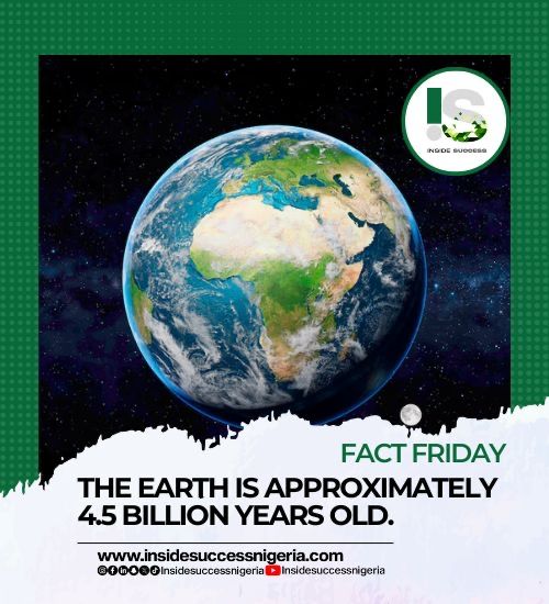 #FactFriday: Did you know? The Earth is approximately 4.5 billion years old. 🌍✨ 

Visit our website for more historical facts by clicking the link! #EarthHistory #ScienceFacts