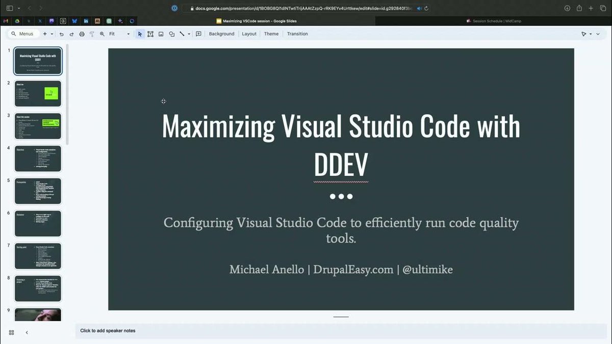 If you couldn’t make #drupal @midcamp Chicago last month, my session on maximizing VSCode with DDEV for Drupal development is now available for your viewing pleasure: buff.ly/3PXSu8Q