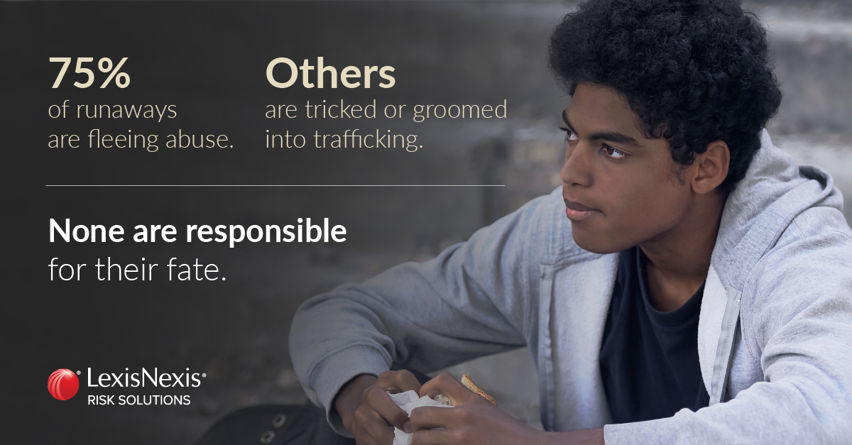 LexisNexisRisk's tweet photo. Runaways are children who are running from something unsafe. The sad reality is that they often run to something equally unsafe,  becoming victims of human trafficking. Learn how to help. #dataforgood @WellspringATL @1800RUNAWAY @USMarshalsHQ @NCMEC 

https://t.co/dCMRGY77yn https://t.co/LWcLB3dy3D