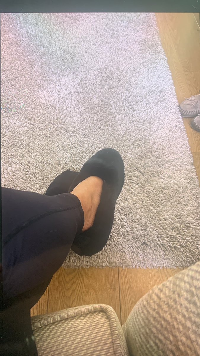 I can’t be the only person that has slippers at other peoples houses for visits,  this gives me an opportunity to wear them all over the same period of time #slippers #spankers #feet #footworship #slippersales