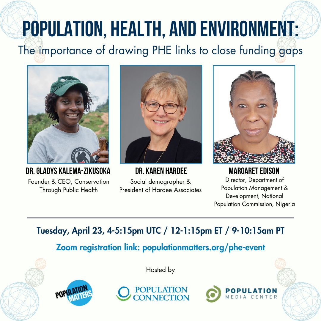 Join our UN side event next Tuesday! Our panelists, including the amazing @DoctorGladys from @CTPHuganda, will be discussing the importance of addressing the links between #population, #health, and the #environment: populationmatters.org/phe-event