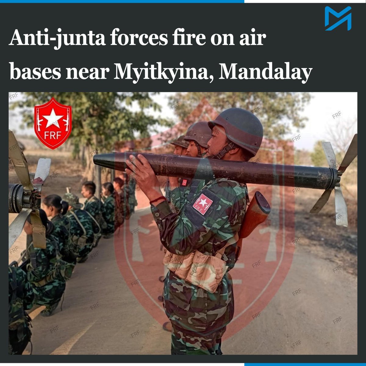 Unable to access anti-aircraft weapons, resistance forces have instead targeted planes stored at the bases from which the junta regularly launches indiscriminate airstrikes Read More: myanmar-now.org/en/news/anti-j… #Myanmar