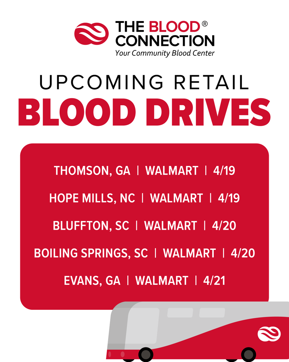 YOU CAN GET REWARDED this weekend! 🤗 Stop before you shop and #savelives with TBC! Donors earn $50 in rewards at these #blooddrive locations! 🎁 *Rewards may vary by drive.*