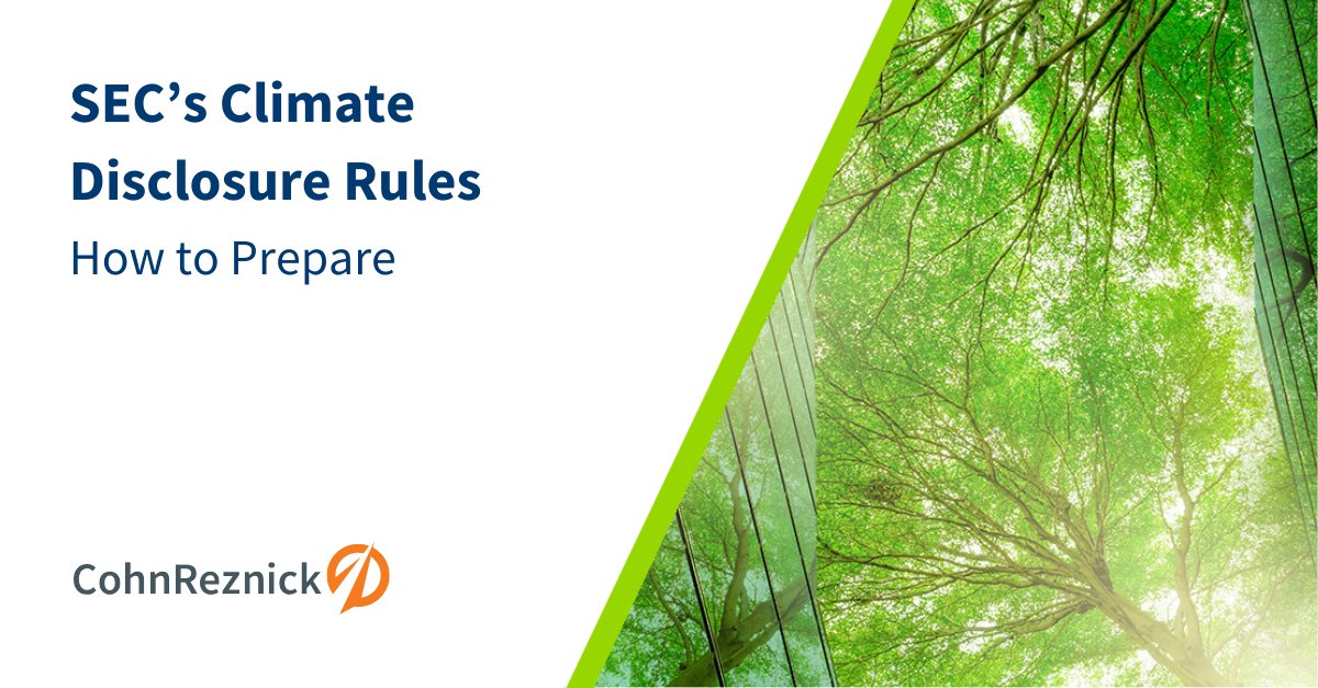 The new SEC Climate Disclosure Rules will require extensive financial statement disclosures, greenhouse gas data reporting, and more. Read how to prepare. brnw.ch/21wIYHH