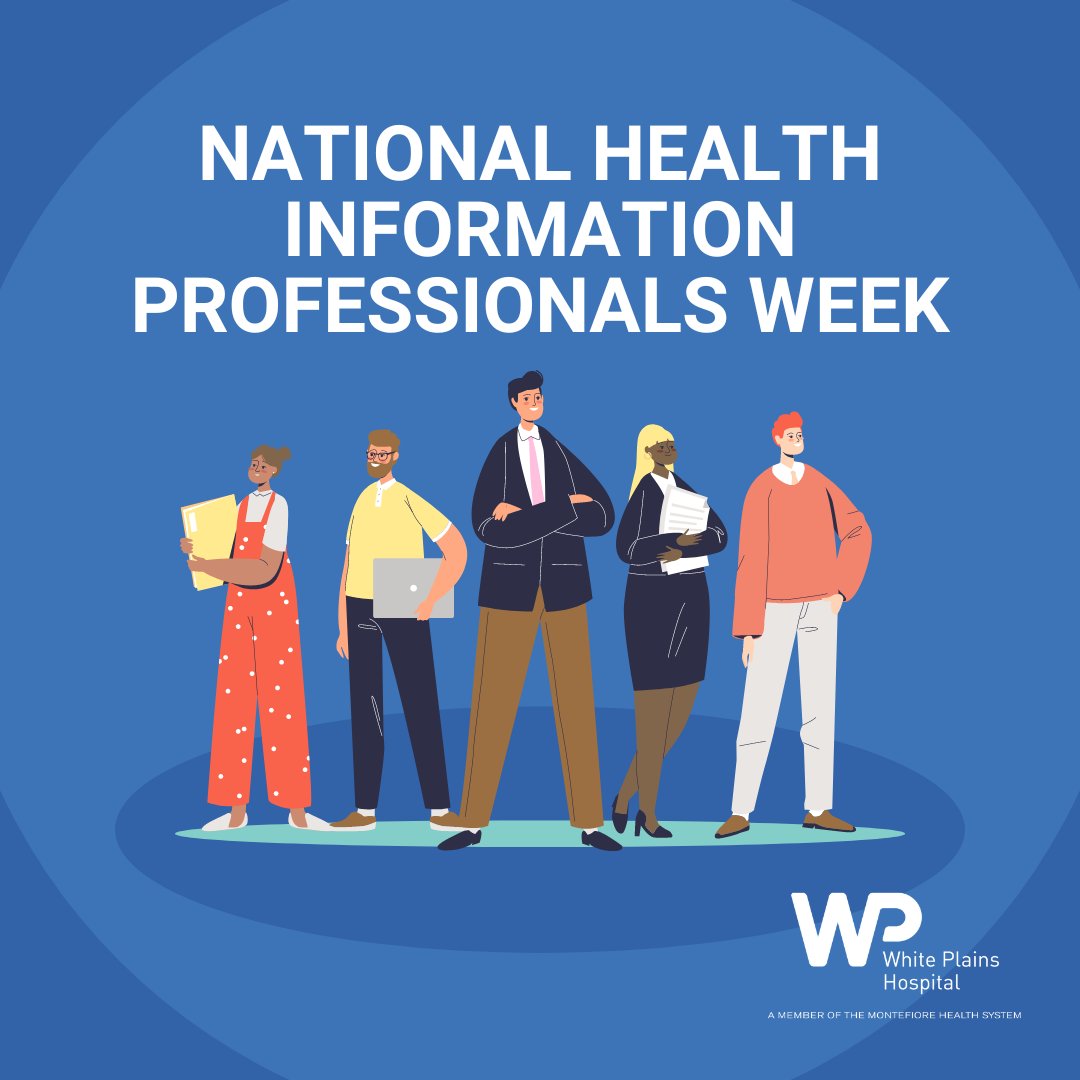 It's National Health Information Professionals Week, a chance to recognize the dynamic 50-member team for all they do to ensure the integrity of our patients’ health information here at White Plains Hospital! Thanks for all you do!