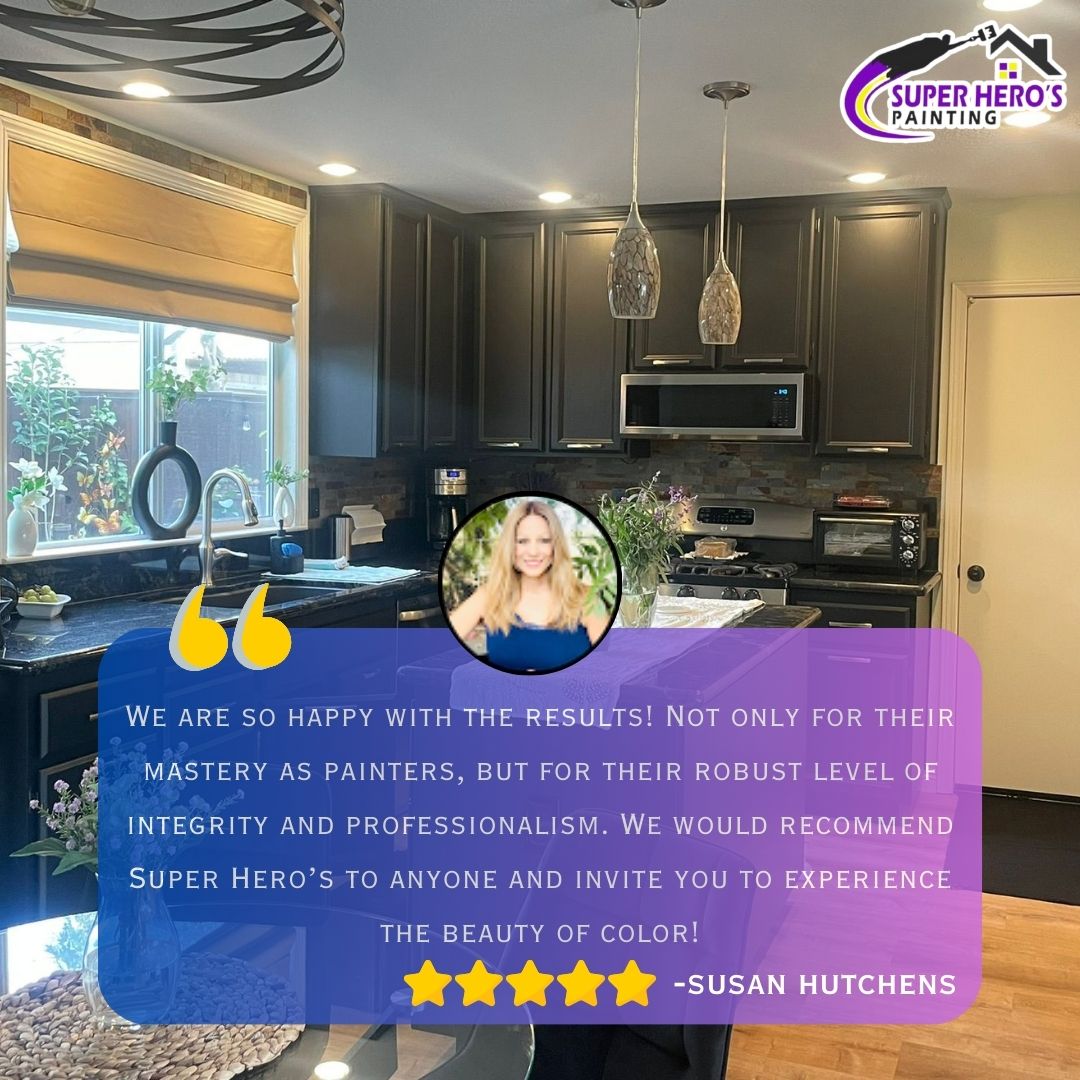 Susan, thank you for choosing Super Hero’s Painting for your project!🙌🏻🙏🏻🖌 Your appreciation means everything to us.🙌🏻 Hoping for future projects with you!🔥🫱🏻‍🫲🏻 #SatisfiedCustomer #ImprovingSpaces #ChangingColorsChangingLives #SuperherosPainting