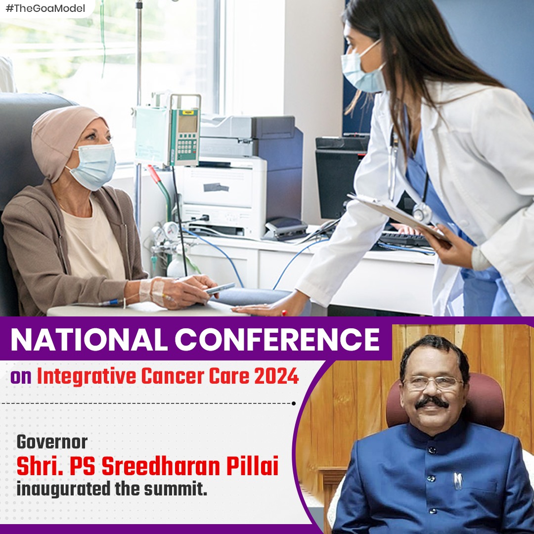 Governor Shri. PS Sreedharan Pillai inaugurated the National Conference on Integrative Cancer Care 2024, a pivotal event in advancing cancer treatment and care strategies. #CancerCare #IntegrativeMedicine
#TheGoaModel
#NationalConference #IntegrativeCancerCare #CancerTreatment