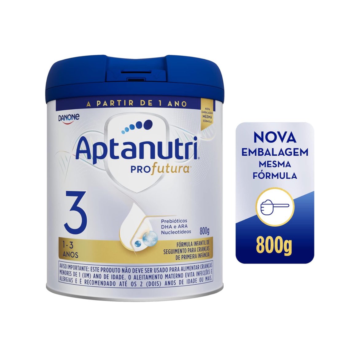 🚨 Oferta Amazon 🔷Danone, Fórmula Infantil Aptanutri Profutura 3, 800g 💵R$56,44 🛒amzn.to/4aIwyXu 🏷️ Destaque o cupom de 15% OFF do anúncio