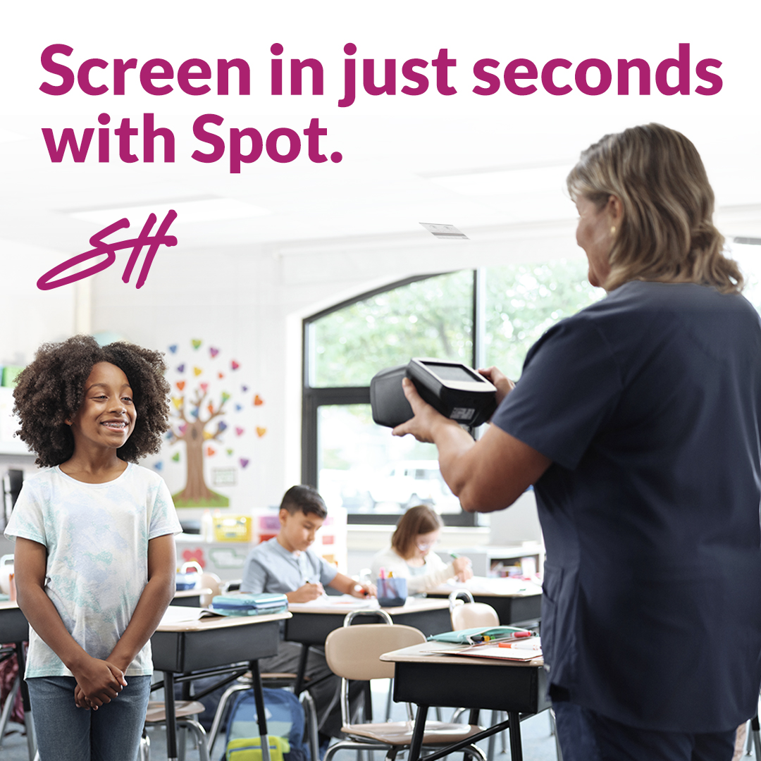 With the Welch Allyn Spot Vision Screener, it's just seconds to clear results. We'll train you to screen lightning fast when you purchase a Spot. Plus, we'll put $1,000 back in your budget with our exclusive rebate, AND give you a 5-year warranty. ow.ly/oacy50RhegY