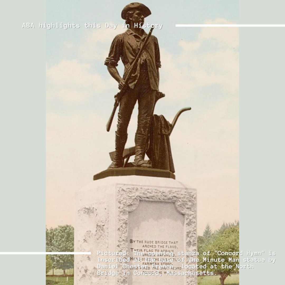 Today in 1775, the “shot heard around the world” at Lexington ignited the American Revolution, challenging colonial rule and foreshadowing a legal system aimed at justice and equality. @ABAEsq reflects on its profound implications for our laws and society. #LegalHistory #ABA