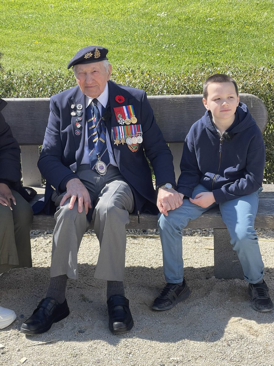 A truly amazing experience! Returning to Normandy with Mervyn 80 years after he first arrived was a humbling experience. #DDay80 @BBCNewsround