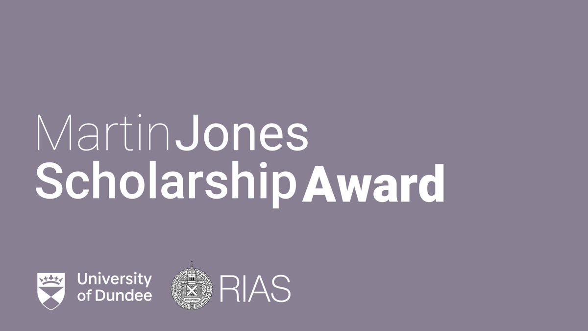 Applications open for the Martin Jones Scholarship Award! Applicants must be #students/graduates (3 years max) of @dundeeuni & must be a member of the RIAS. Deadline: August 16 24 Q&A session: May 24 1pm Email awards@rias.org.uk for details. Brief: ow.ly/Bvzo50RjGC3