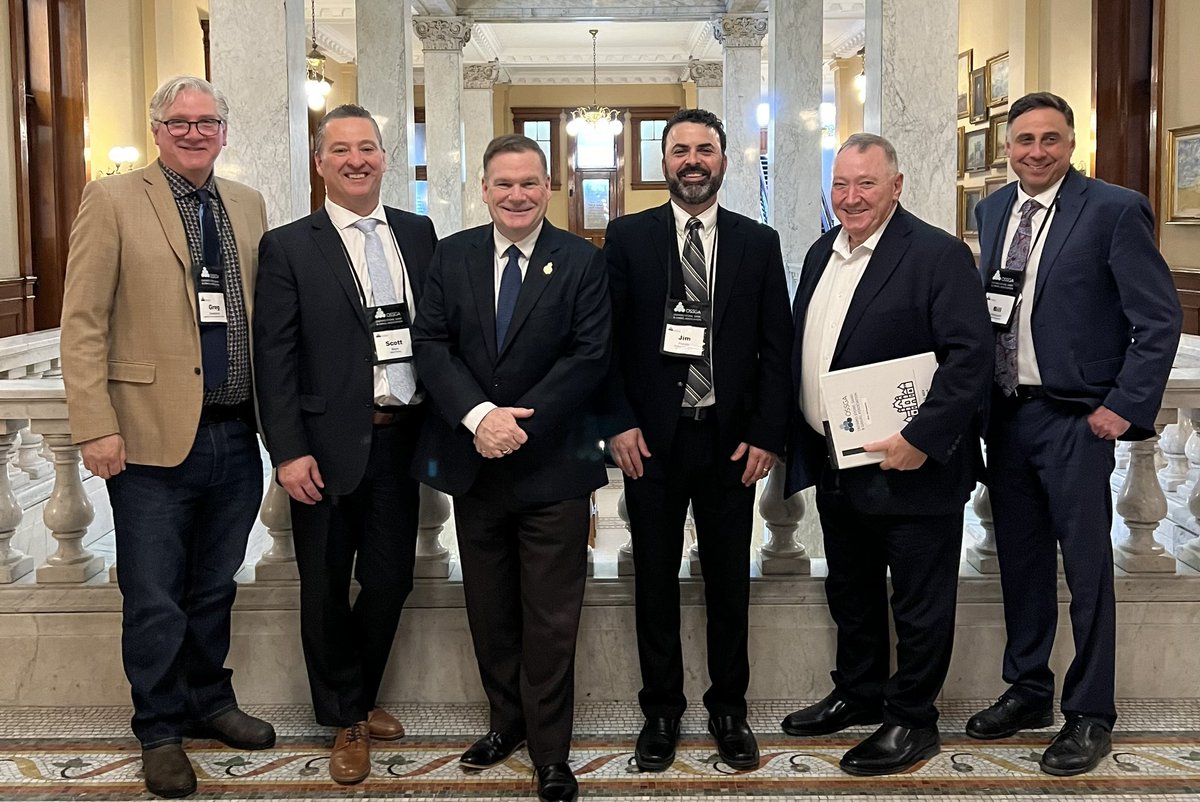 Thanks Minister @ToddJMcCarthy for meeting with @_OSSGA during our first lobby day and to discuss how important it is to get #aggregate close to market and how we need to shorten the time it takes to get a Licence; Clearly 7-12 years is too long to wait for a permit.